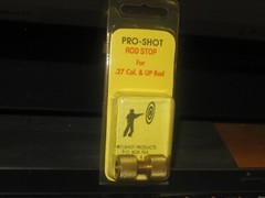NOS-PRO-SHOT BRASS ROD STOP FOR .27 CAL. & UP ROD