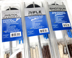 Gun Cleaning Kits: Set of 3 GUNMASTER Pistol, Rifle, Shotgun Aluminum/Bronze NEW