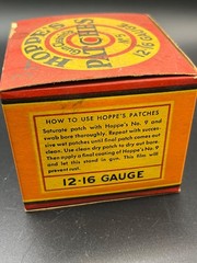 Vintage Hoppes Cleaning Patches With Original Box, 12-16 Gauge