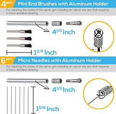 Spray Gun Cleaning Kit Maintenance Set for HVLP Spray Guns Paint Guns Air Tools