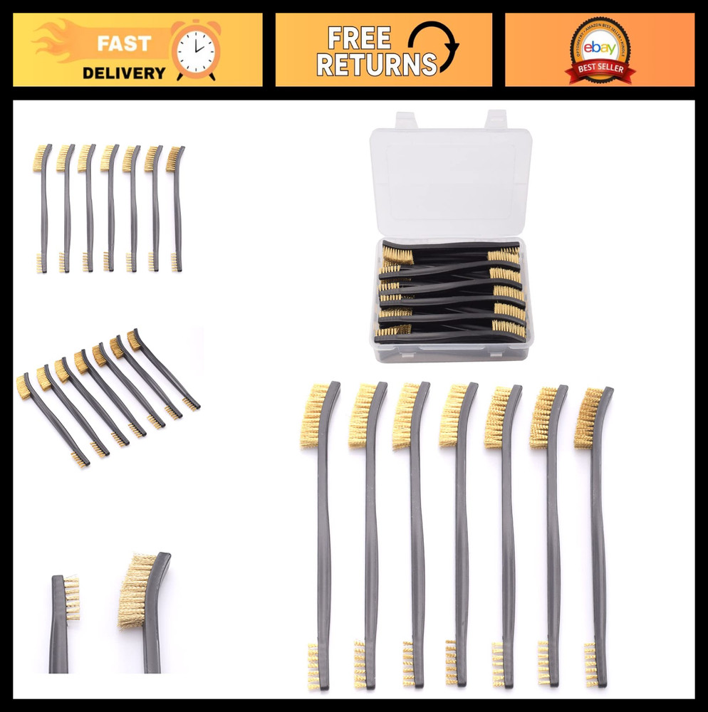 24 Pack Double-Ended Gun Cleaning Brushes – 7″ Nylon & Brass All-Purpose Tool