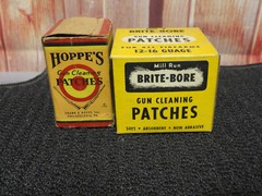 Brite Bore and Hoppe’s Gun Cleaning Patches – NOS- origional box’s