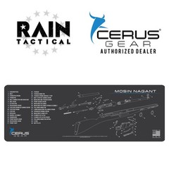 Mosin Nagant Schematic Rifle Mat Cerus Gear Grey