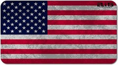 ELITE OUTDOORS Grunge American Flag Gun Cleaning MAT 12″ x 22″. Made in USA