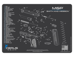 Cerus Gear For Smith & Wesson M&P 9mm .40 45 Premium Armorers Gun Cleaning Mat