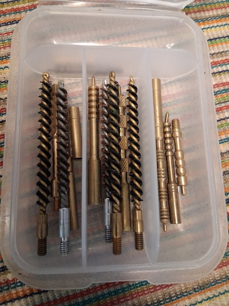 Brass cleaning rod brushes and tips