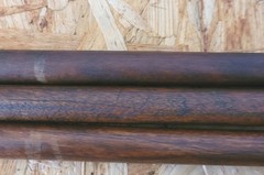 Antique 3 Piece Shotgun Wood And Brass Cleaning Rod 12 Or 16 Gauge