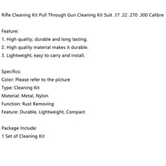 Rifle Cleaning Kit Pull Through Gun Cleaning Kit for .17 .22 .270 .300 Calibre/